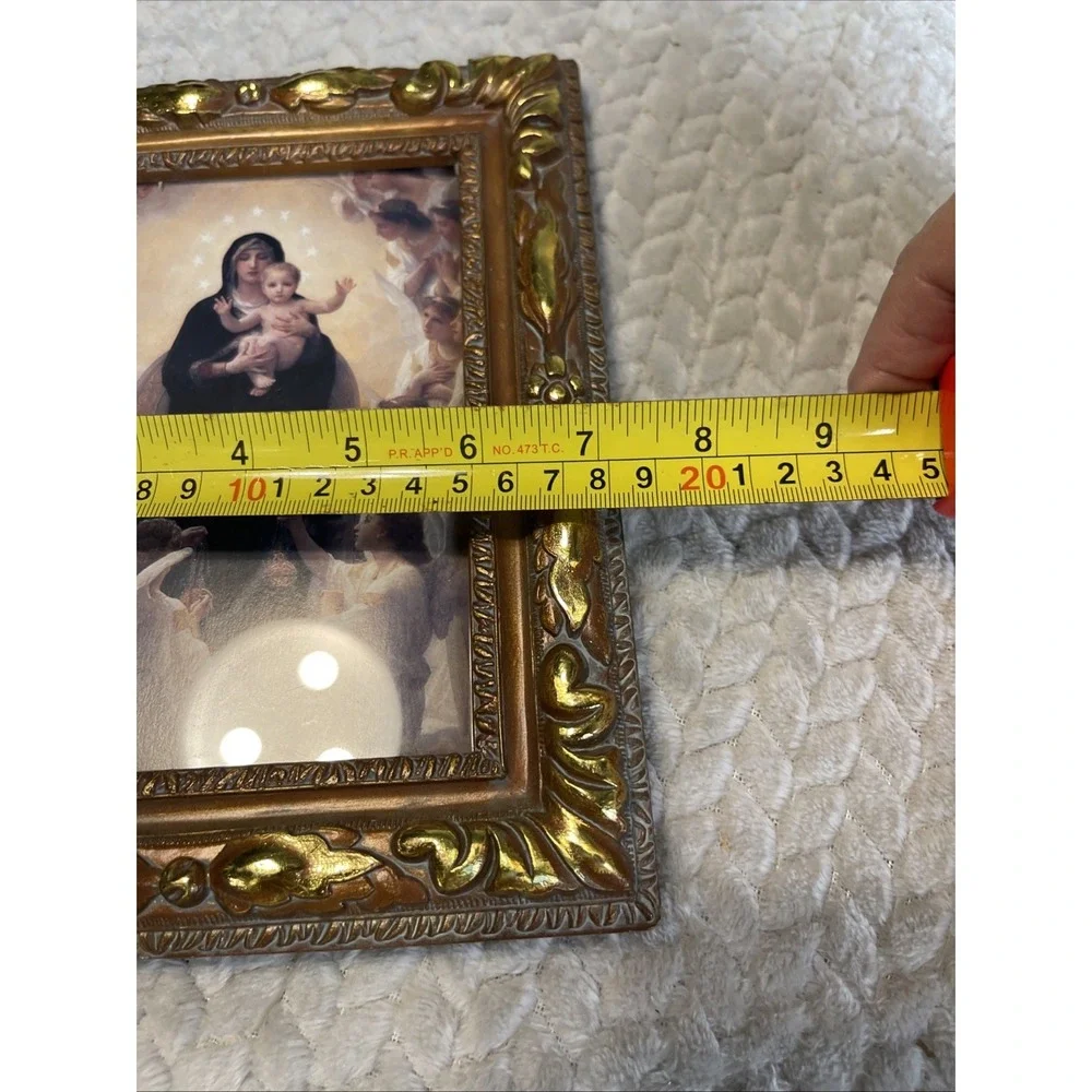 NUNS CONVENT FRAMED REGINA ANGELORUM QUEEN OF THE ANGELS 9 1/4" x  7 1/2" - Picture 11 of 11